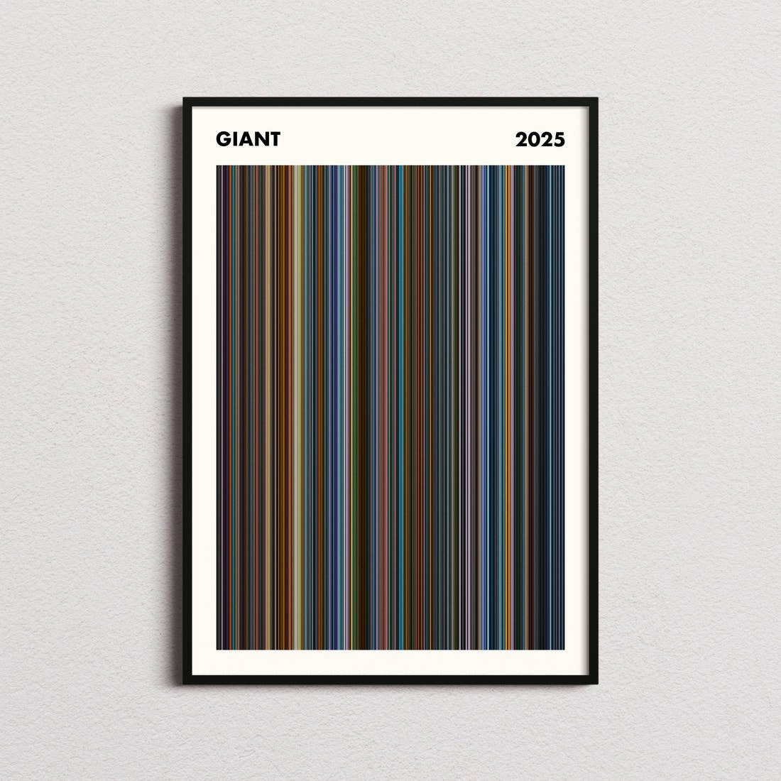 Giant Movie Barcode Poster - Simplified