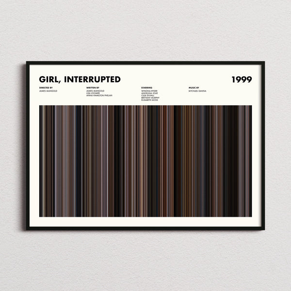 Girl Interrupted Movie Barcode Poster