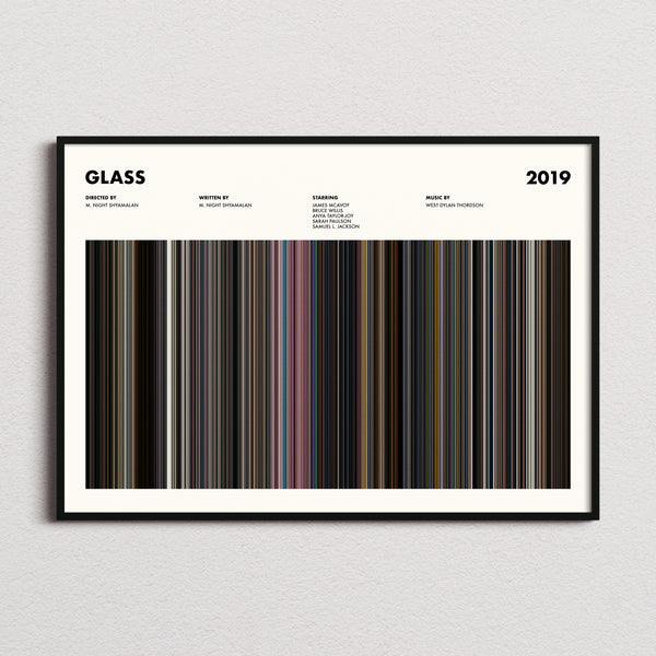 Glass Movie Barcode Poster