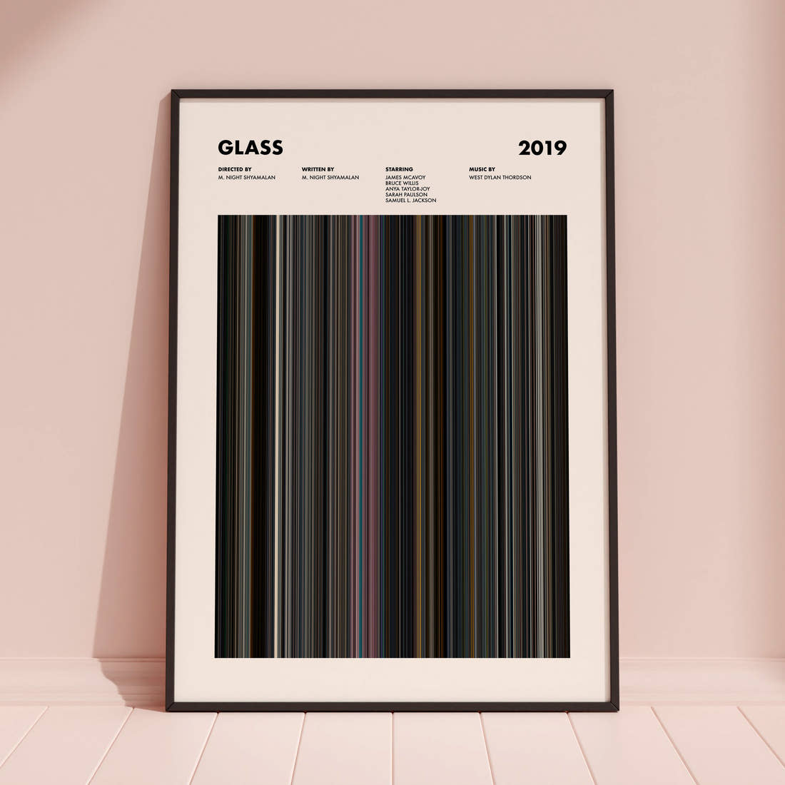 Glass Movie Barcode Poster