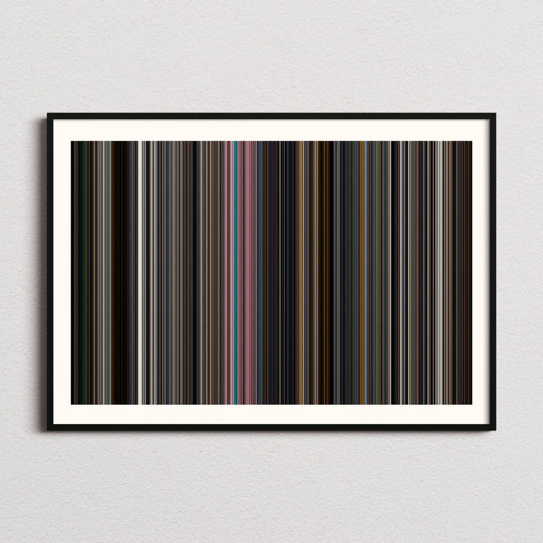 Glass Movie Barcode Poster - Barcode Only