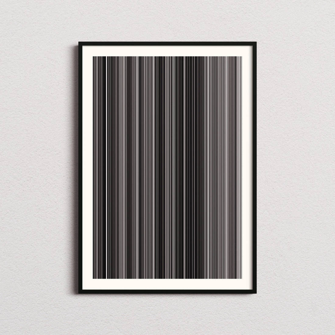 Godzilla Movie Barcode Poster - Barcode Only
