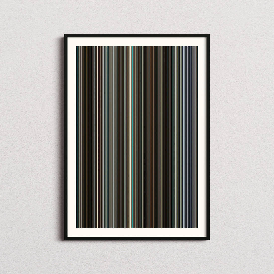 Godzilla Minus One Movie Barcode Poster - Barcode Only