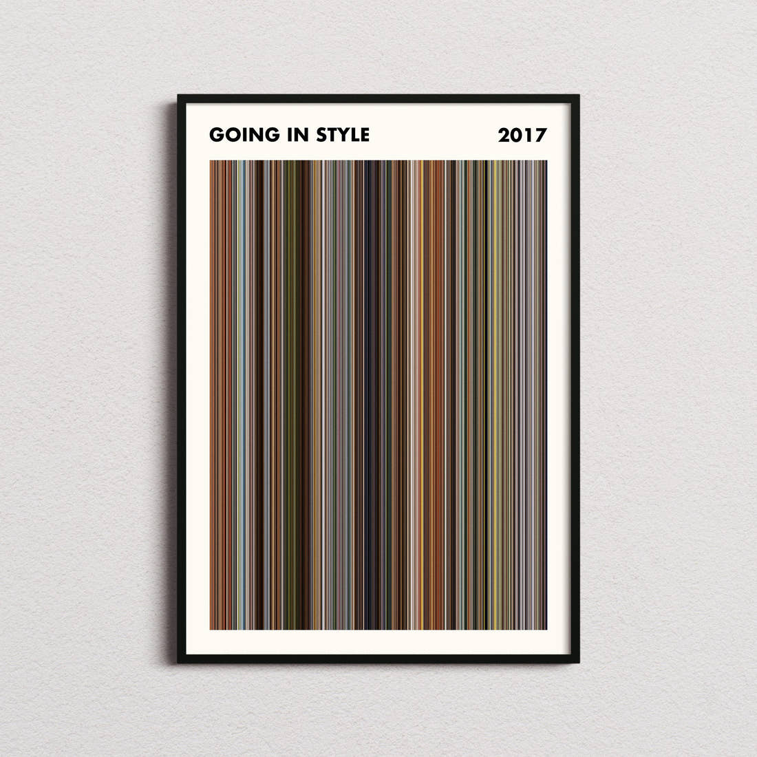 Going in Style Movie Barcode Poster - Simplified