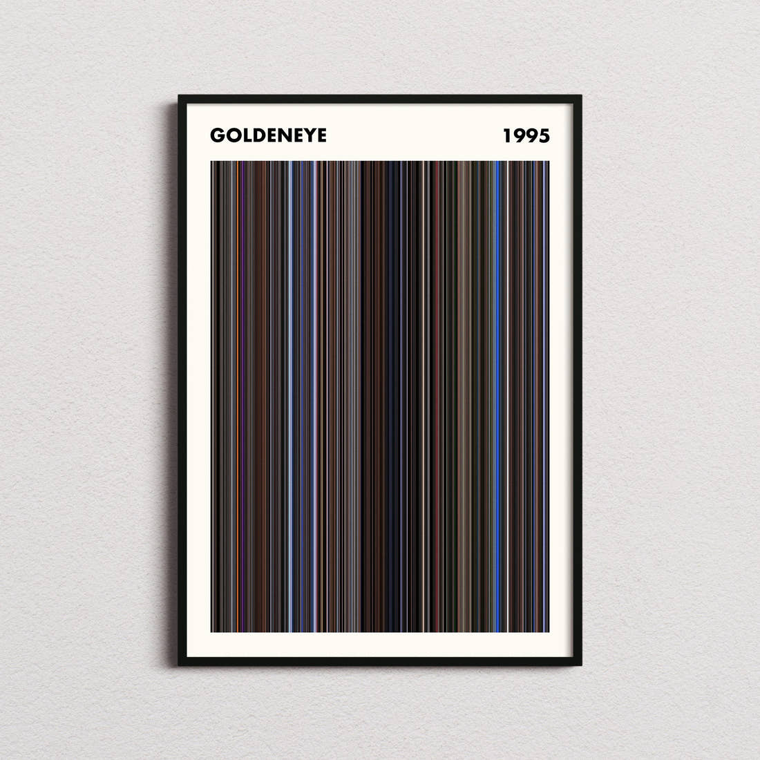 GoldenEye Movie Barcode Poster - Simplified