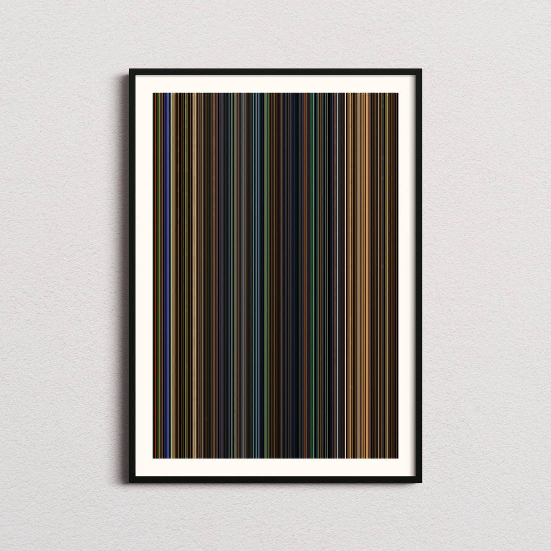Gone in 60 Seconds Movie Barcode Poster - Barcode Only