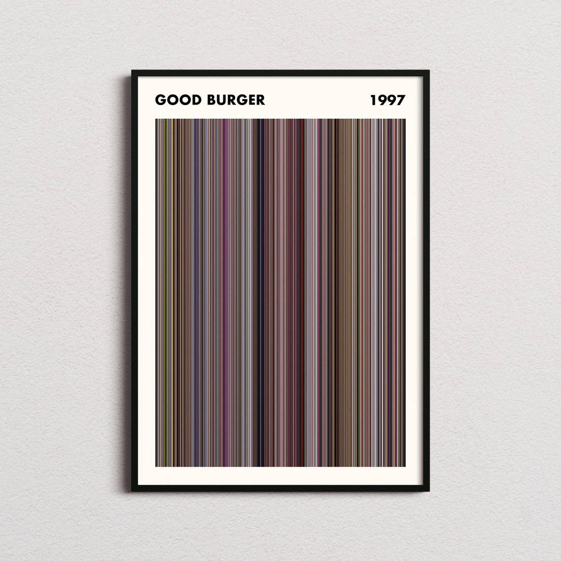 Good Burger Movie Barcode Poster - Simplified