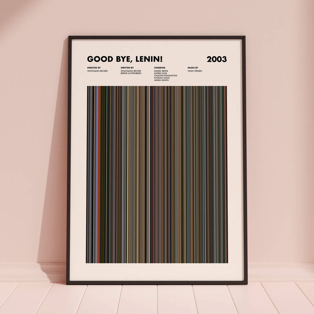 Good Bye, Lenin! Movie Barcode Poster