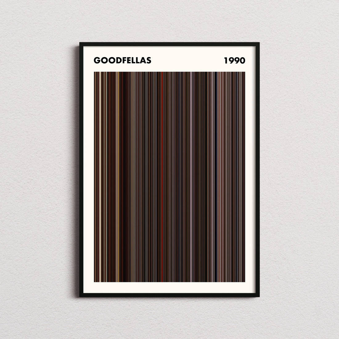Goodfellas Movie Barcode Poster - Simplified