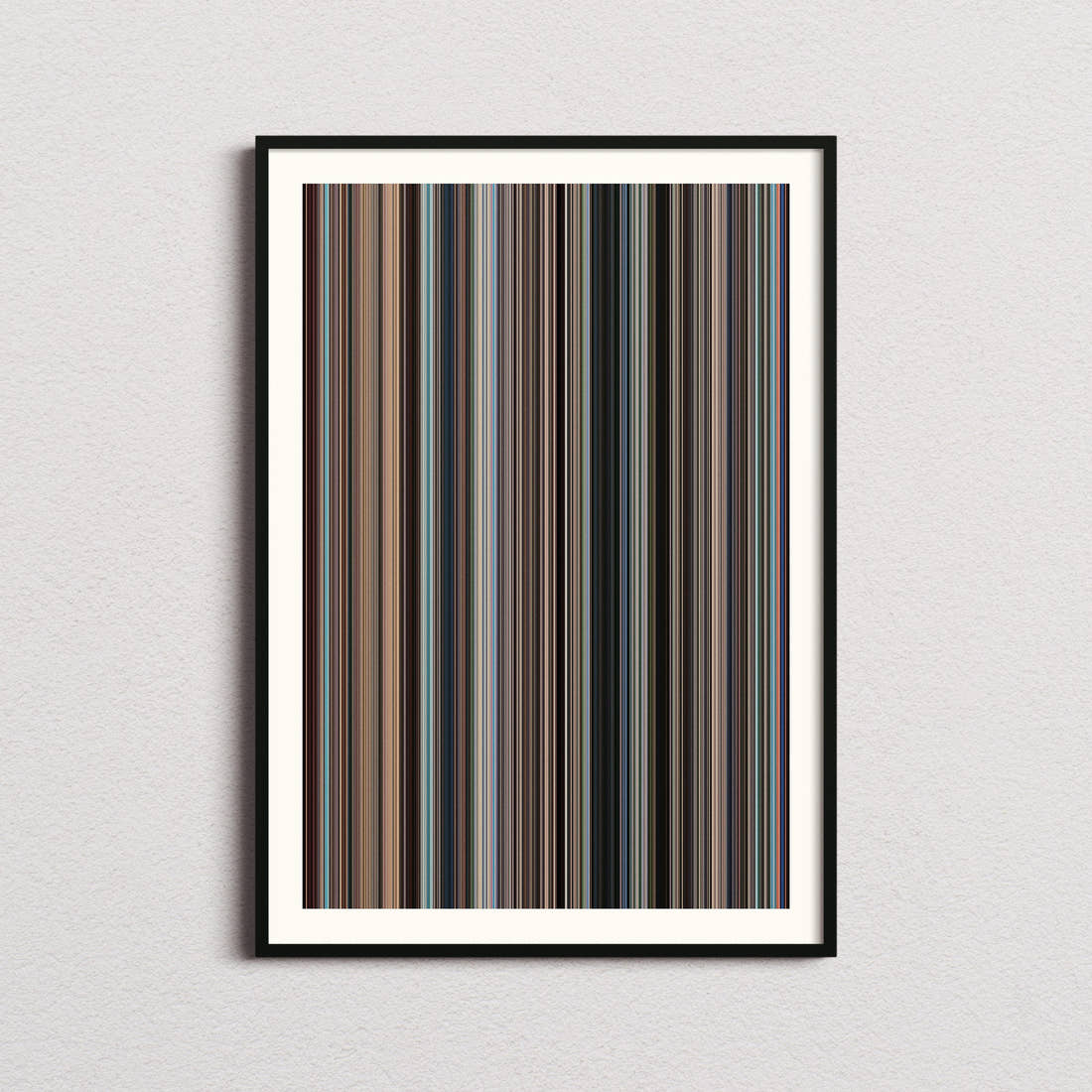 Grave of the Fireflies Movie Barcode Poster - Barcode Only
