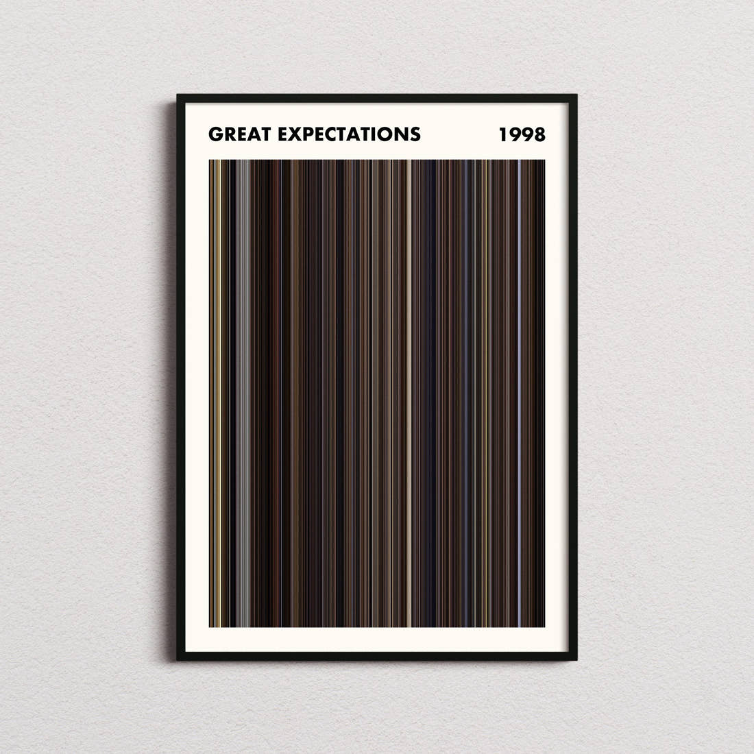 Great Expectations Movie Barcode Poster - Simplified