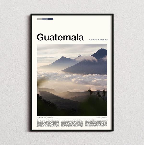 Guatemala - Volcanoes Above The Clouds - Travel Print