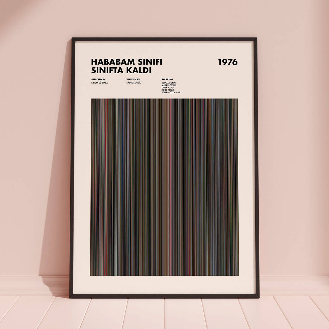 Hababam Sınıfı Sınıfta Kaldı Movie Barcode Poster