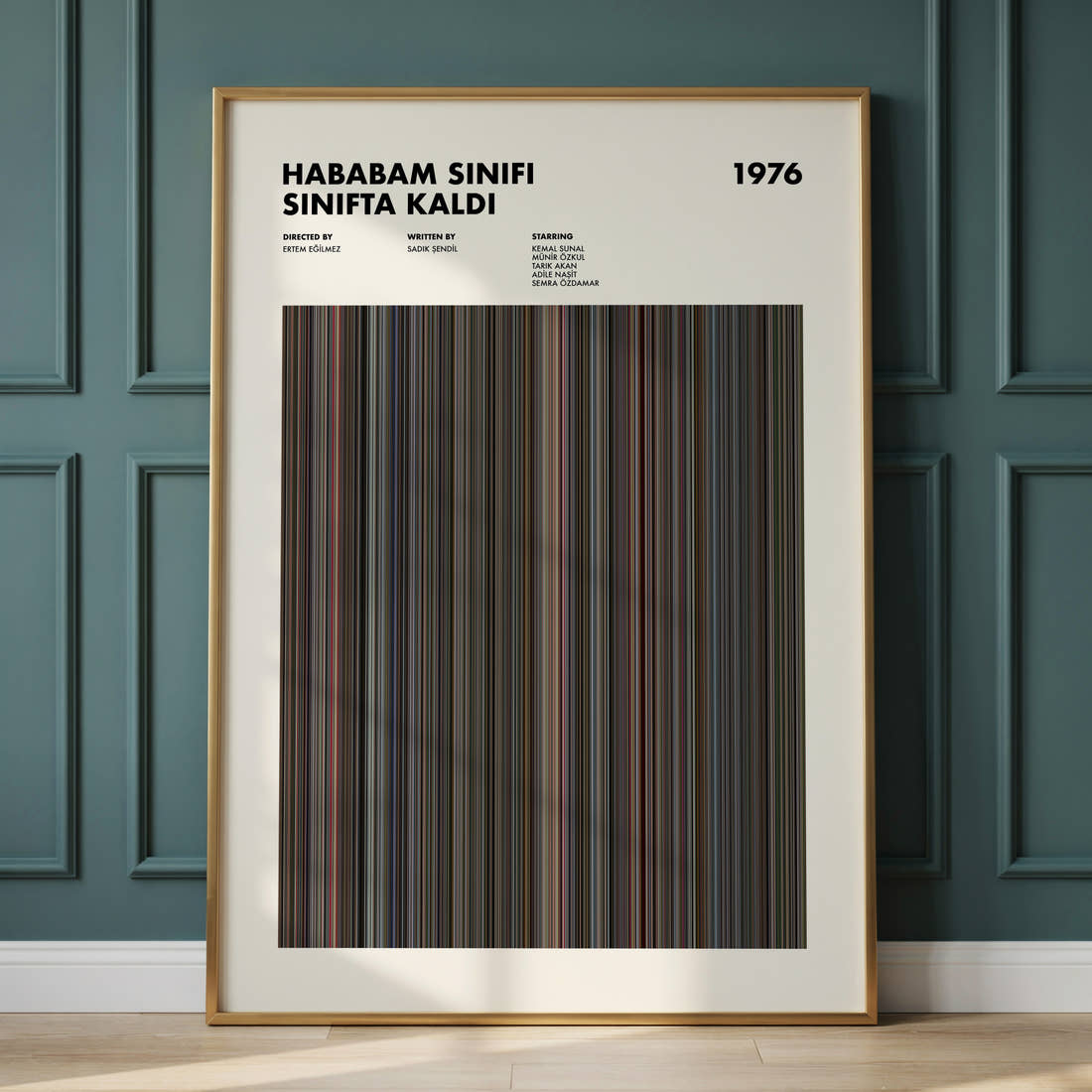Hababam Sınıfı Sınıfta Kaldı Movie Barcode Poster