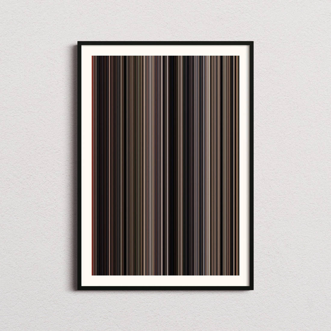 Hachi: A Dog's Tale Movie Barcode Poster - Barcode Only