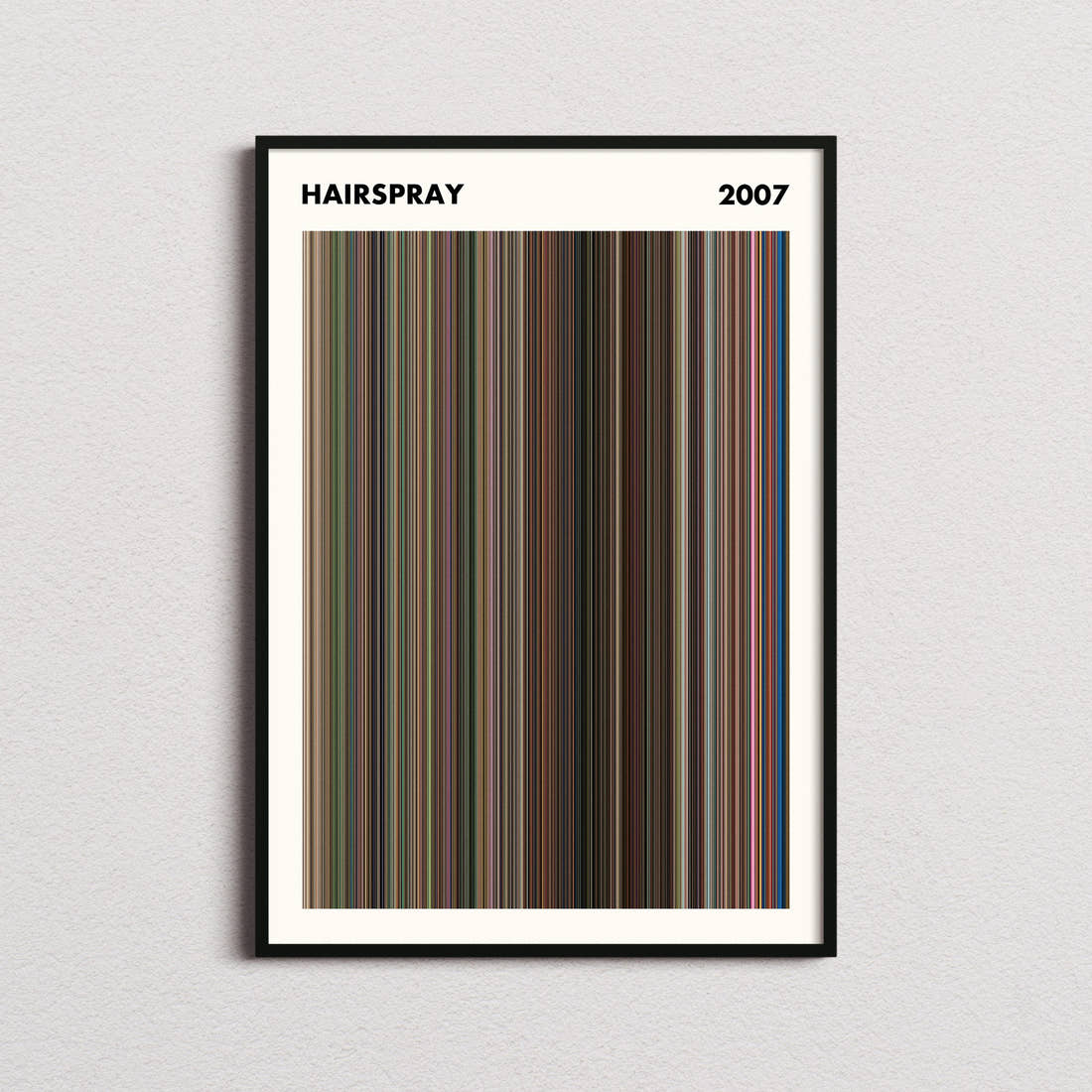 Hairspray 2007 Movie Barcode Poster - Simplified