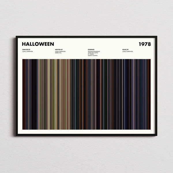 Halloween Movie Barcode Poster