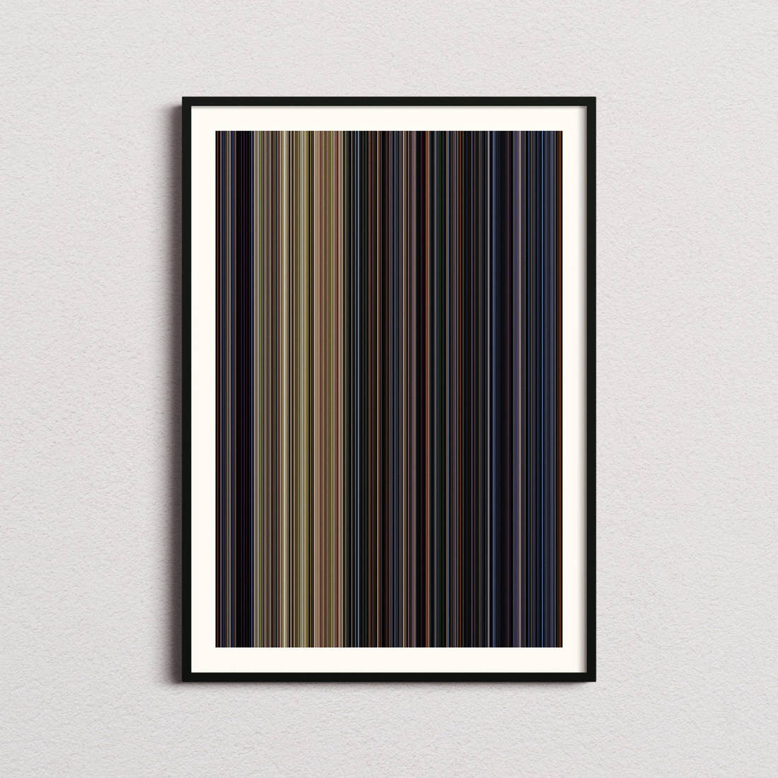 Halloween Movie Barcode Poster - Barcode Only