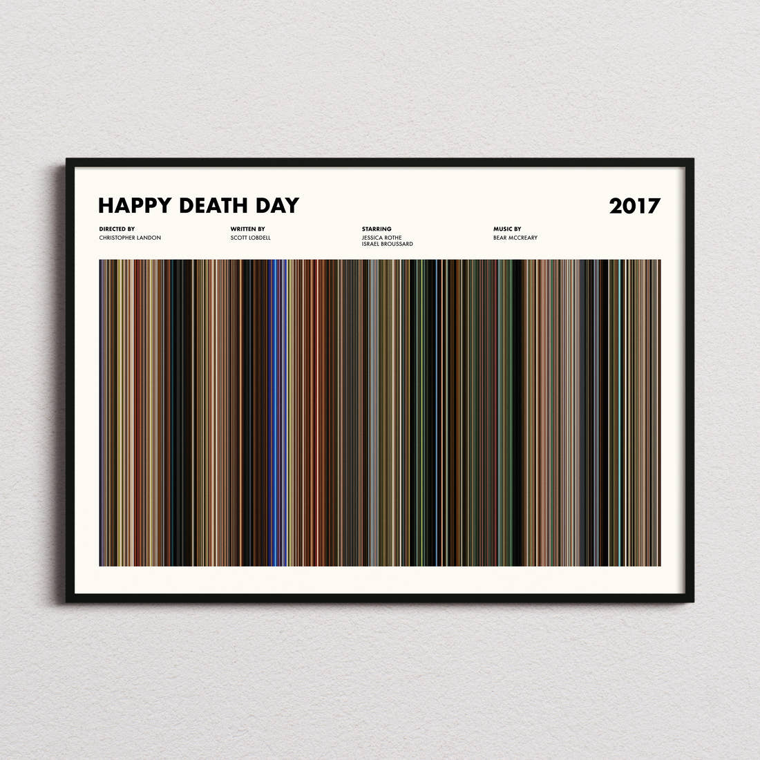 Happy Death Day Movie Barcode Poster