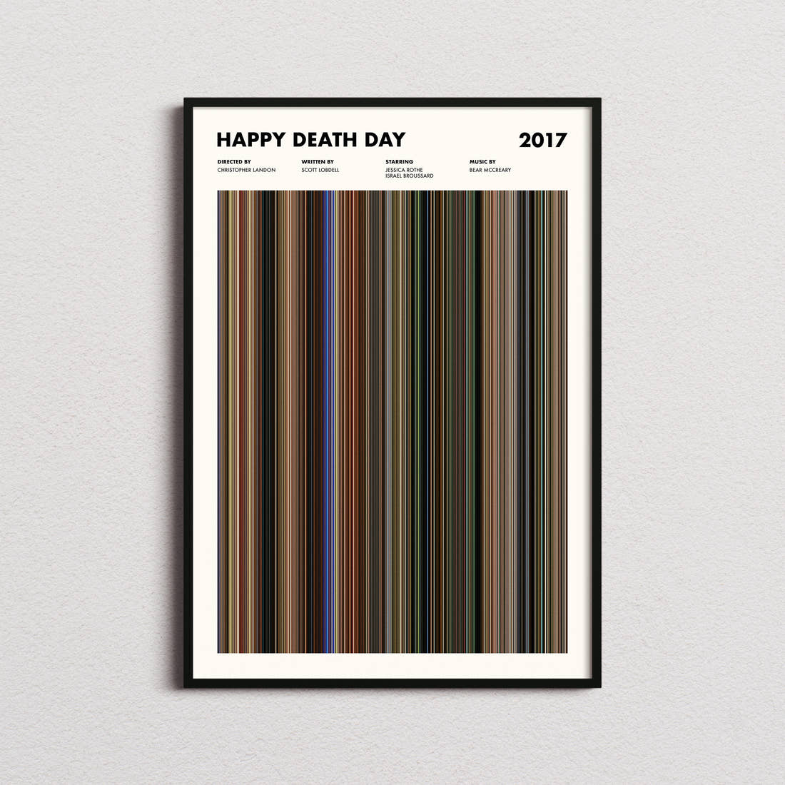 Happy Death Day Movie Barcode Poster
