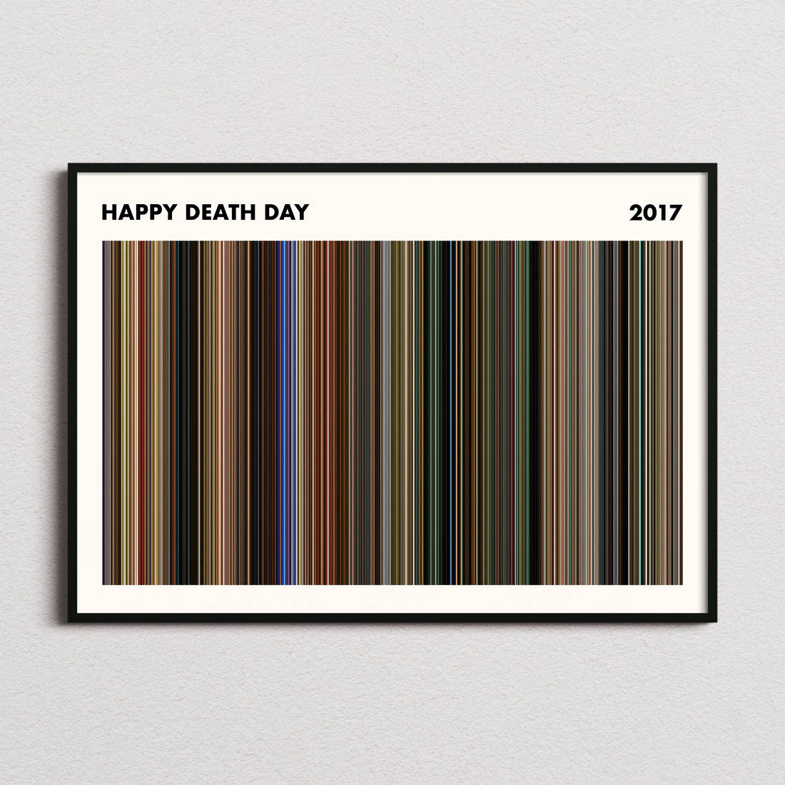 Happy Death Day Movie Barcode Poster - Simplified