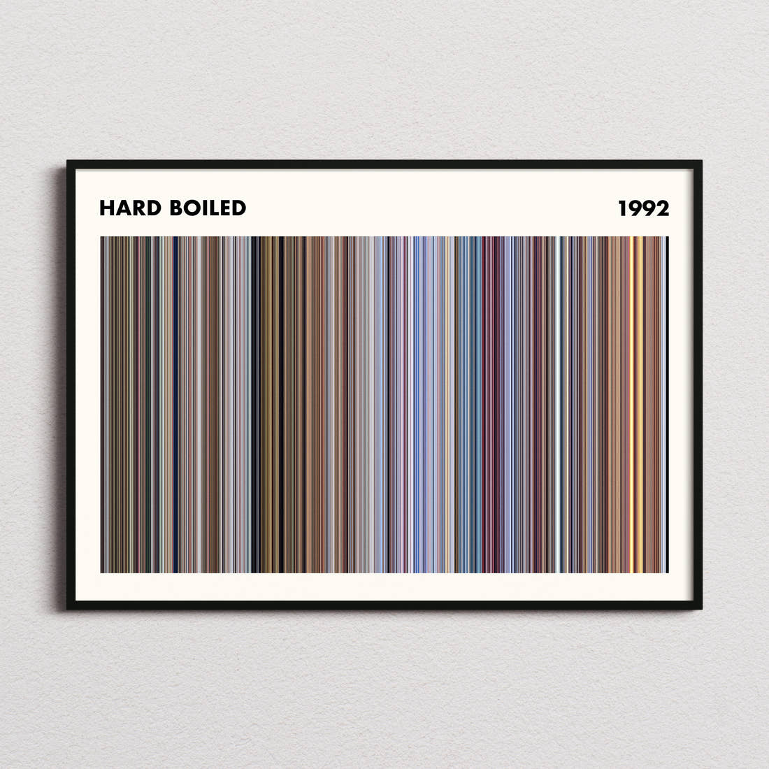 Hard Boiled Movie Barcode Poster - Simplified