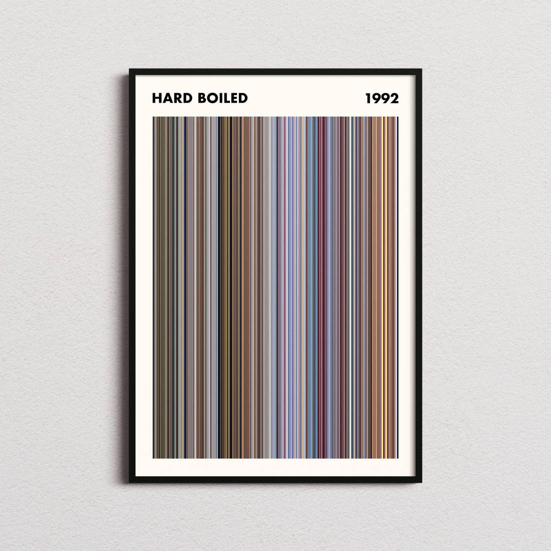 Hard Boiled Movie Barcode Poster - Simplified