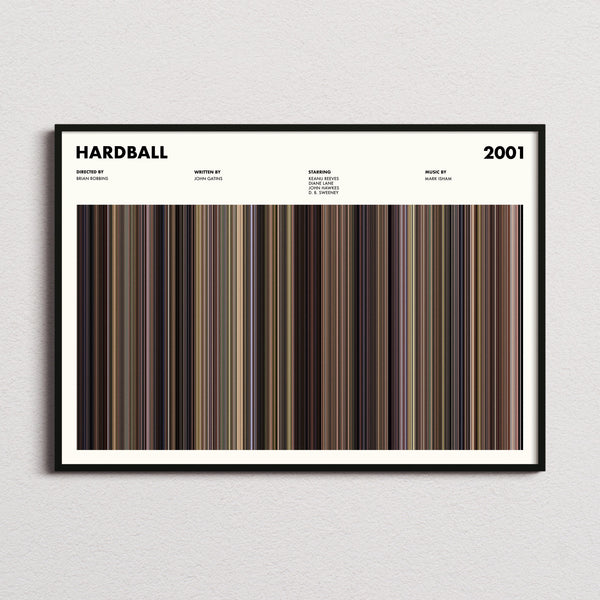 Hardball Movie Barcode Poster