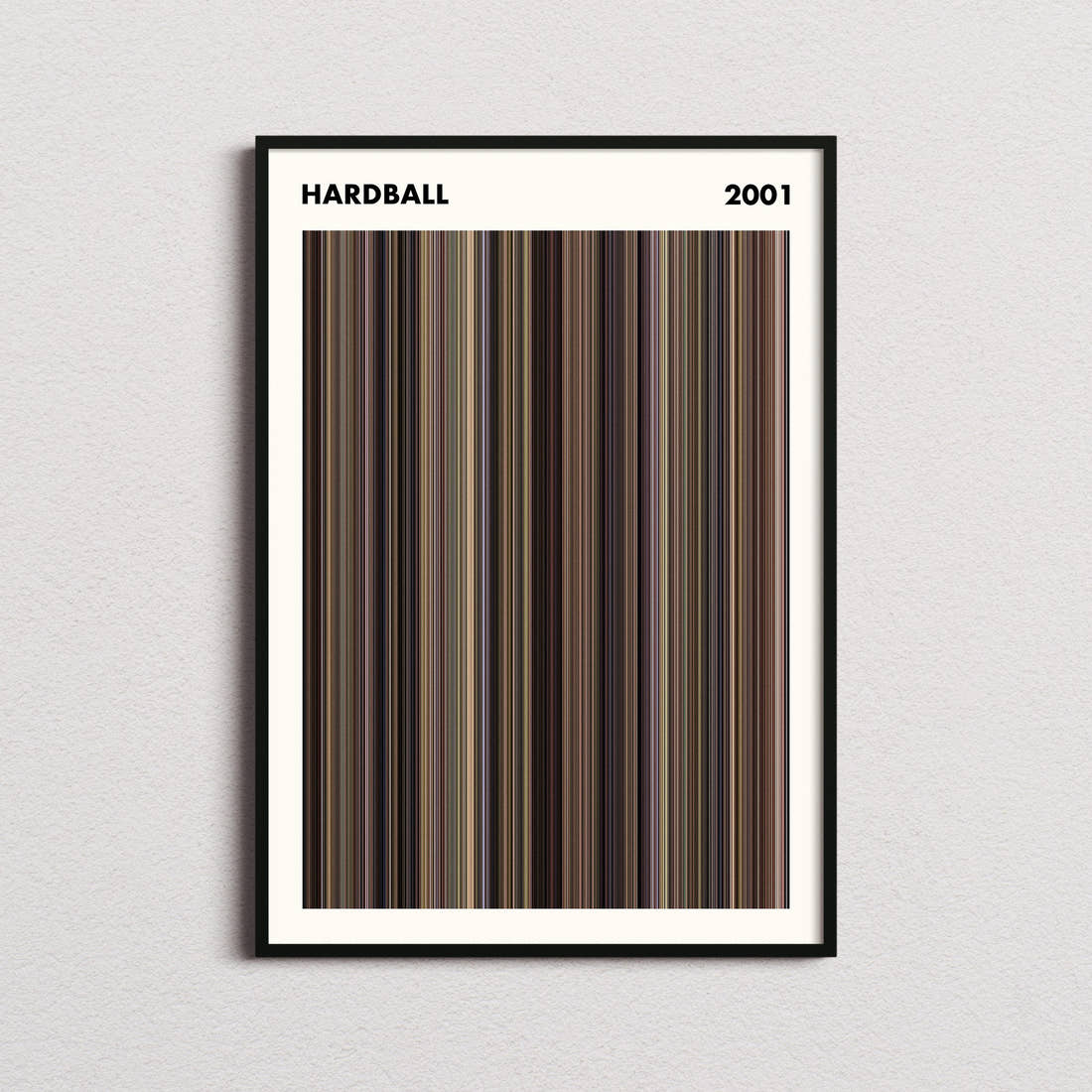 Hardball Movie Barcode Poster - Simplified