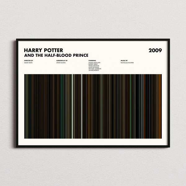 Harry Potter and the Half-Blood Prince Movie Barcode Poster