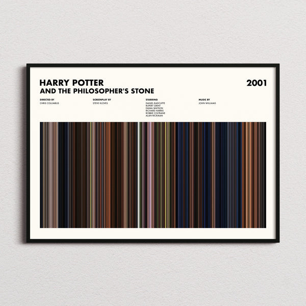 Harry Potter and the Philosopher's Stone Movie Barcode Poster