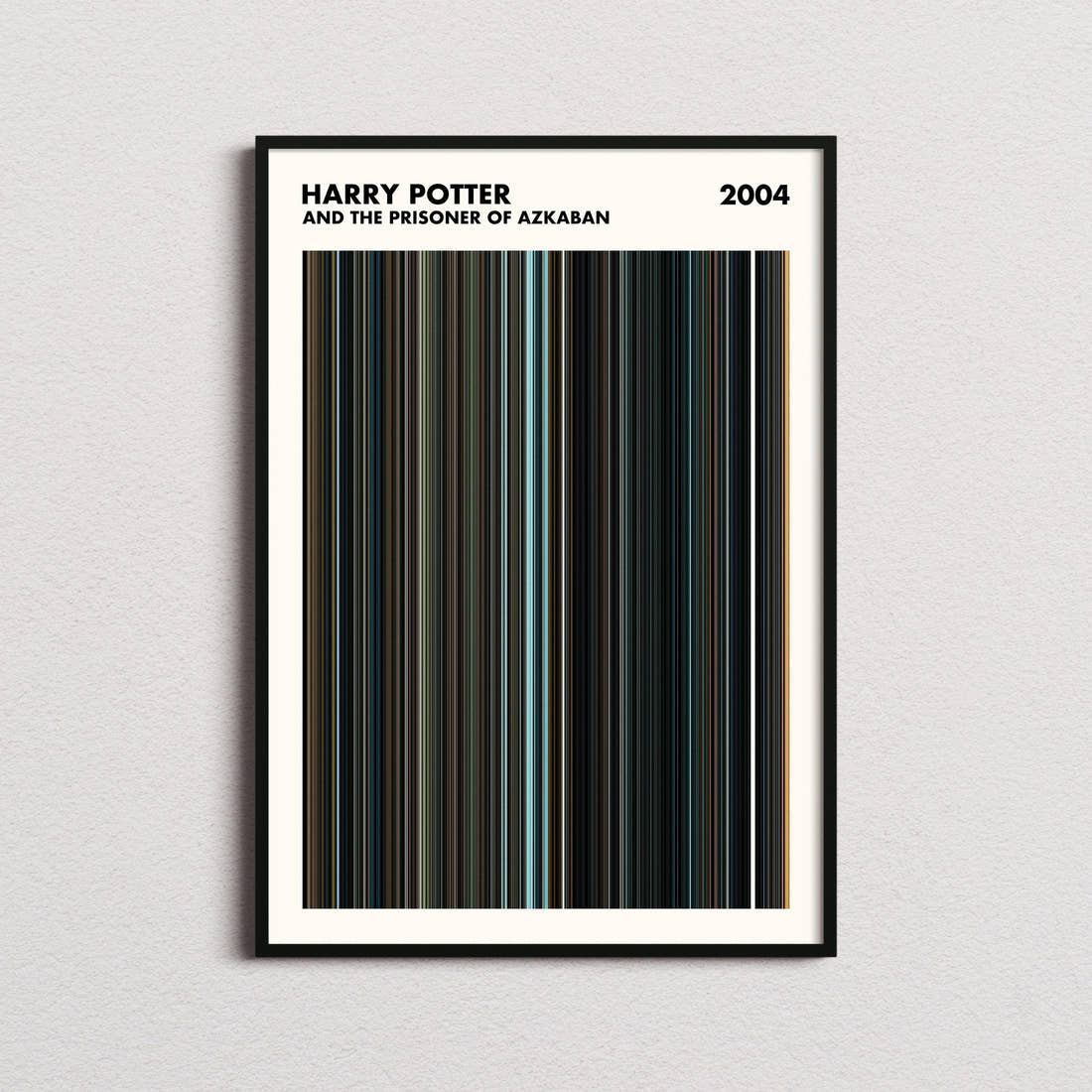 Harry Potter and the Prisoner of Azkaban Movie Barcode Poster - Simplified