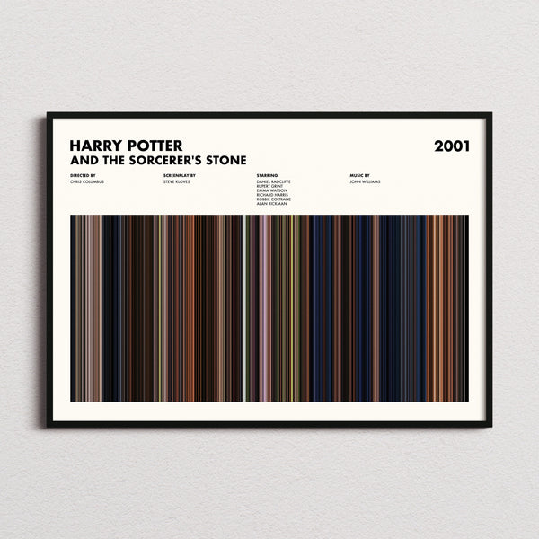 Harry Potter and the Sorcerer's Stone Movie Barcode Poster