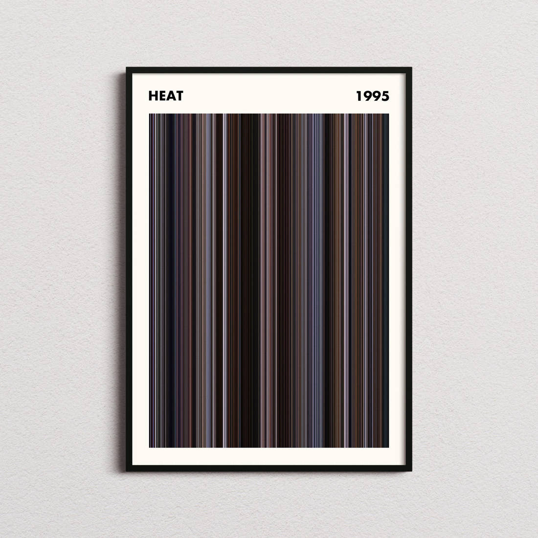 Heat Movie Barcode Poster - Simplified