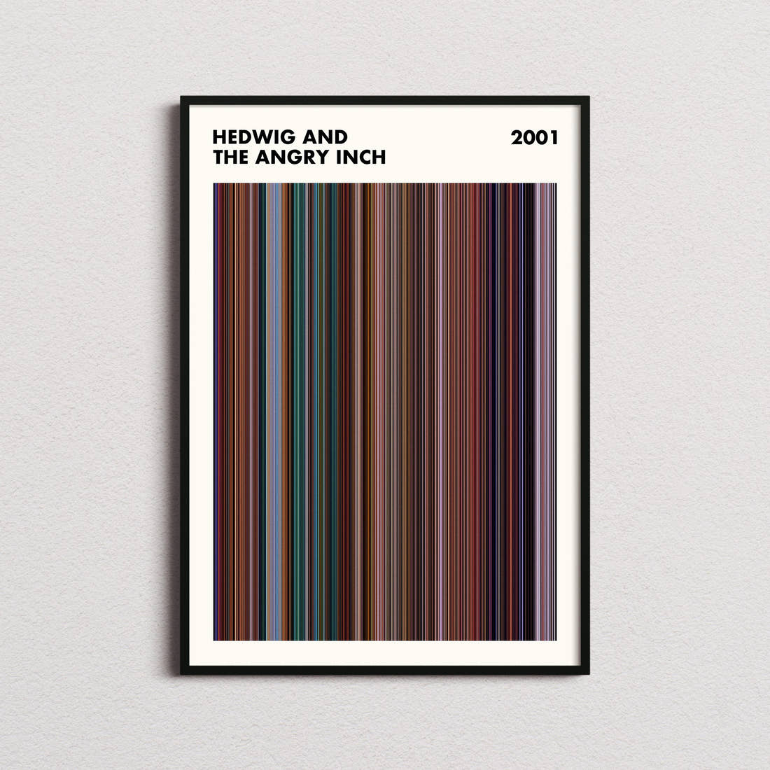 Hedwig and the Angry Inch Movie Barcode Poster - Simplified