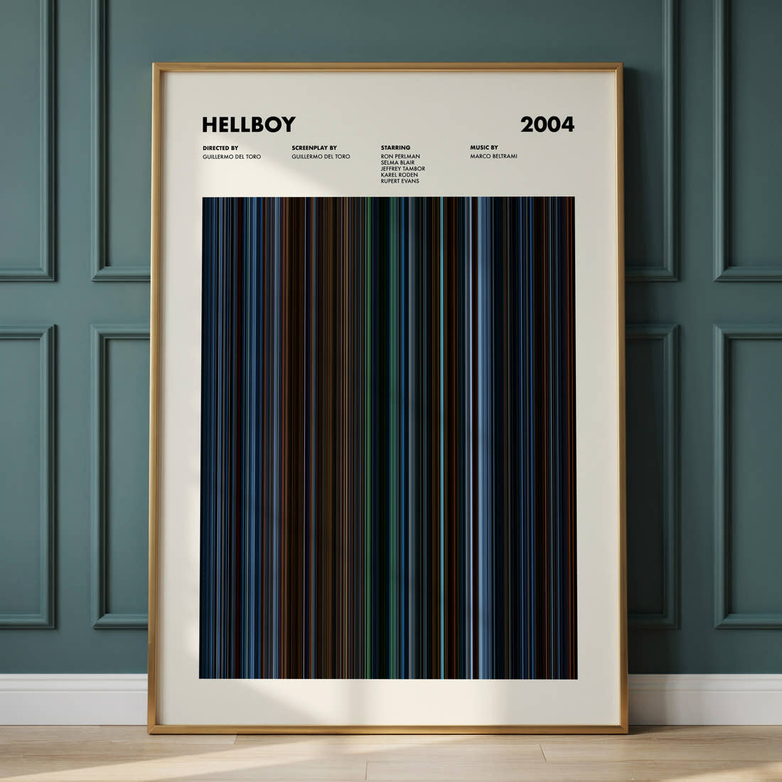 Hellboy Movie Barcode Poster