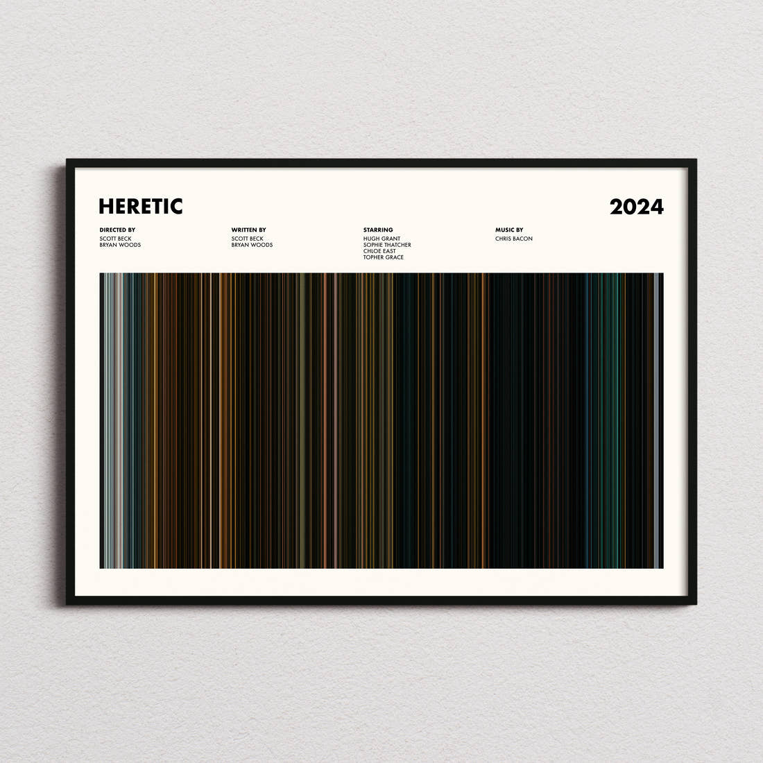 Heretic Movie Barcode Poster
