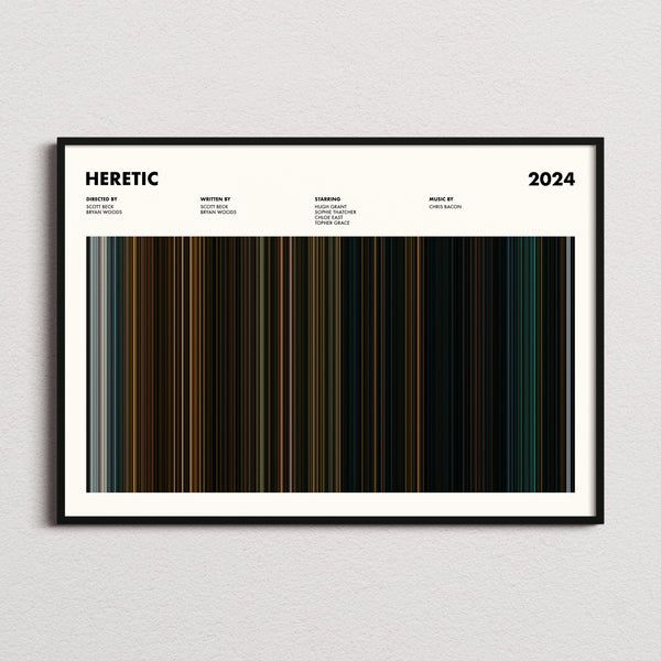 Heretic Movie Barcode Poster