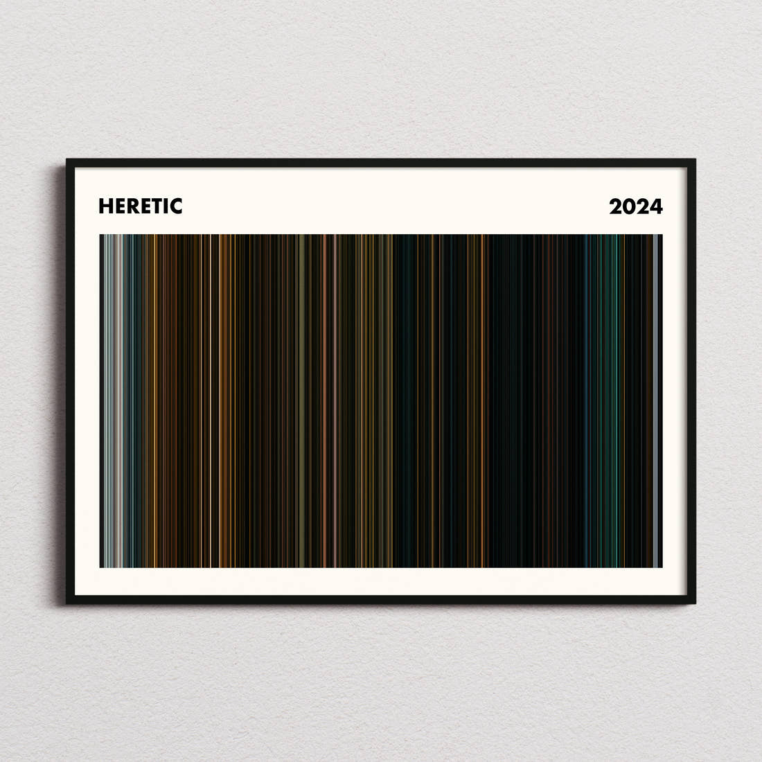 Heretic Movie Barcode Poster - Simplified