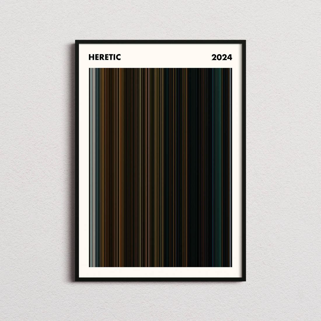Heretic Movie Barcode Poster - Simplified