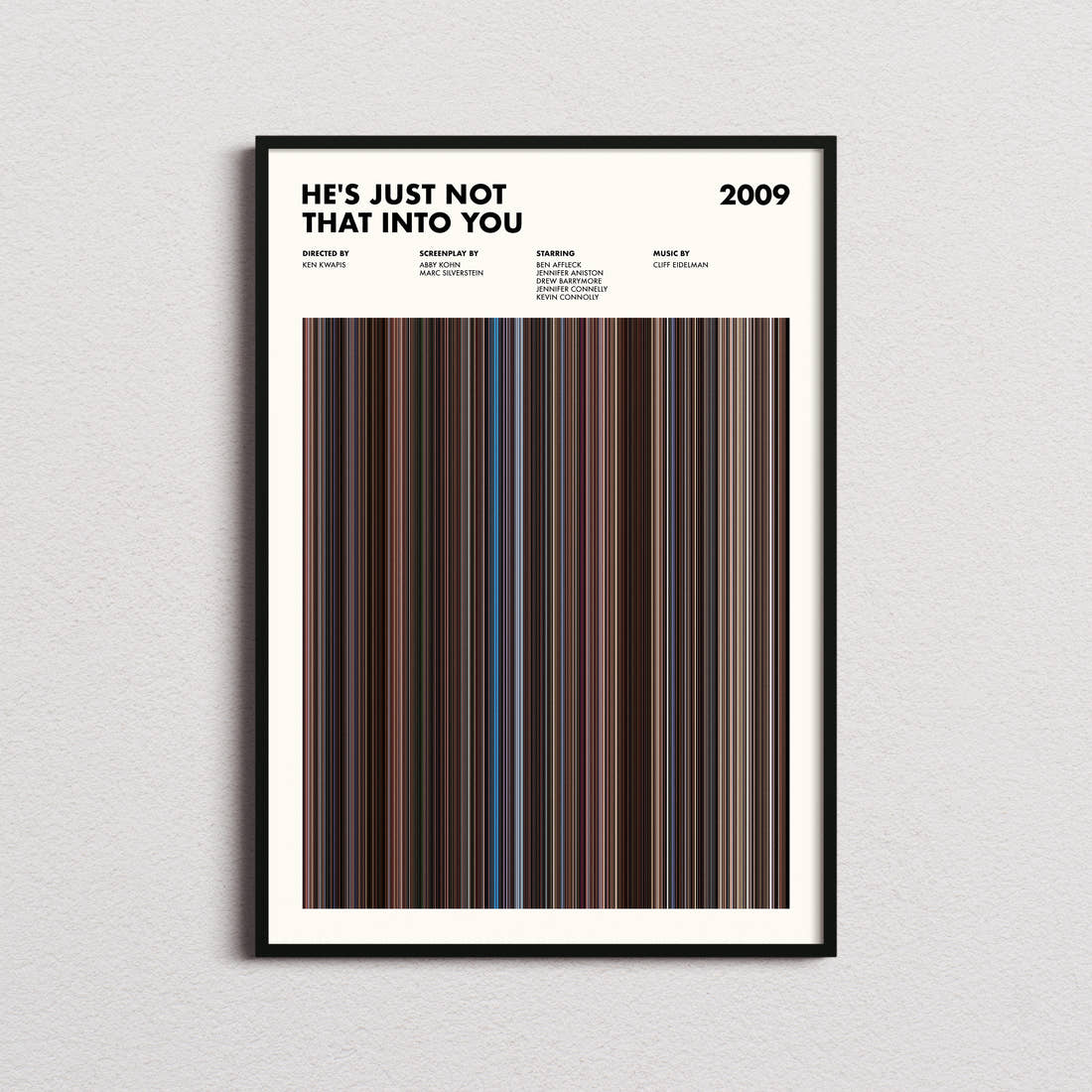 He's Just Not That into You Movie Barcode Poster