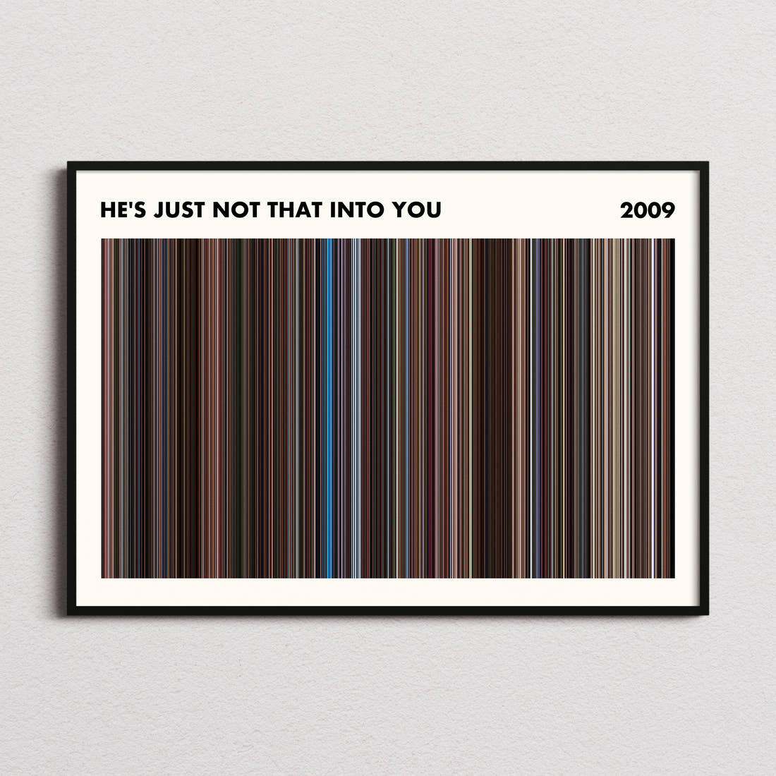 He's Just Not That into You Movie Barcode Poster - Simplified