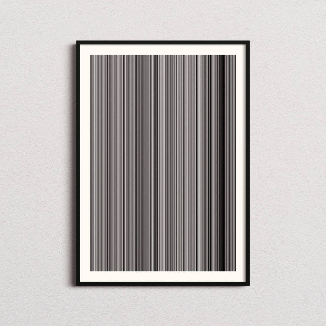 High and Low Movie Barcode Poster - Barcode Only
