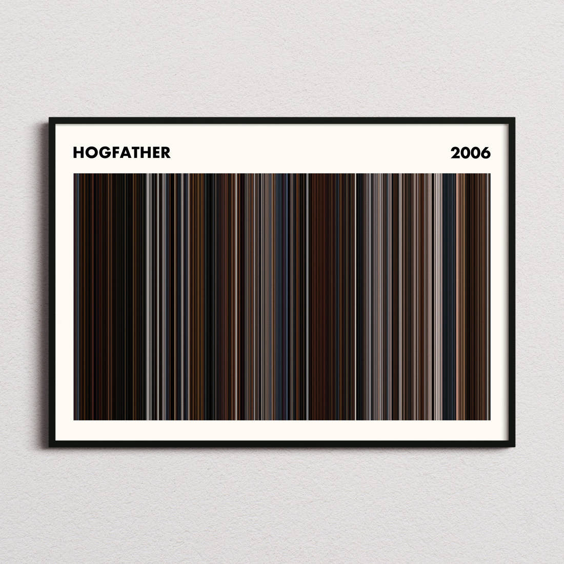 Hogfather Movie Barcode Poster - Simplified