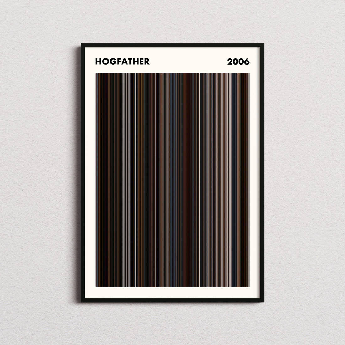 Hogfather Movie Barcode Poster - Simplified