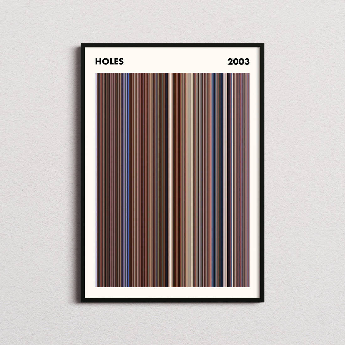 Holes Movie Barcode Poster - Simplified