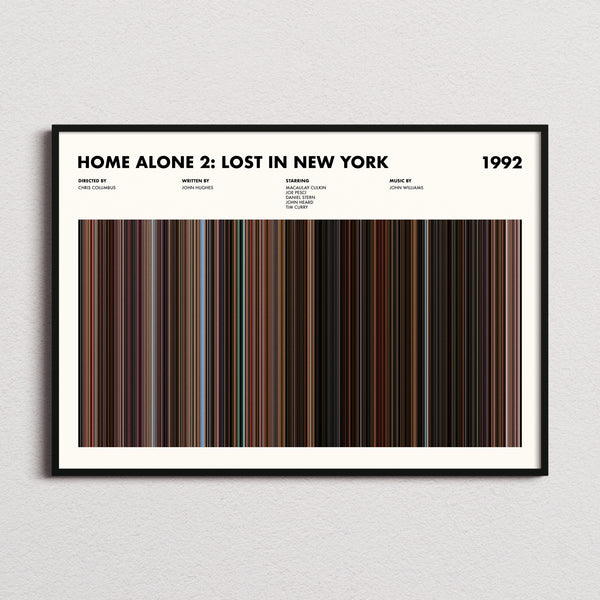 Home Alone 2: Lost in New York Movie Barcode Poster