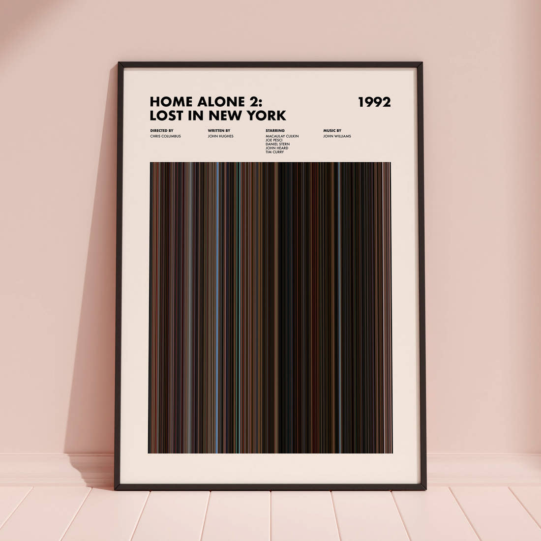 Home Alone 2: Lost in New York Movie Barcode Poster