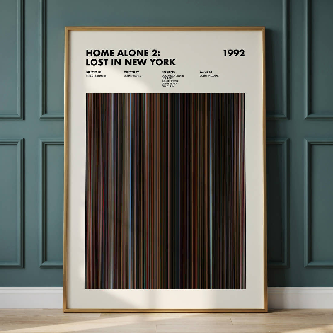 Home Alone 2: Lost in New York Movie Barcode Poster