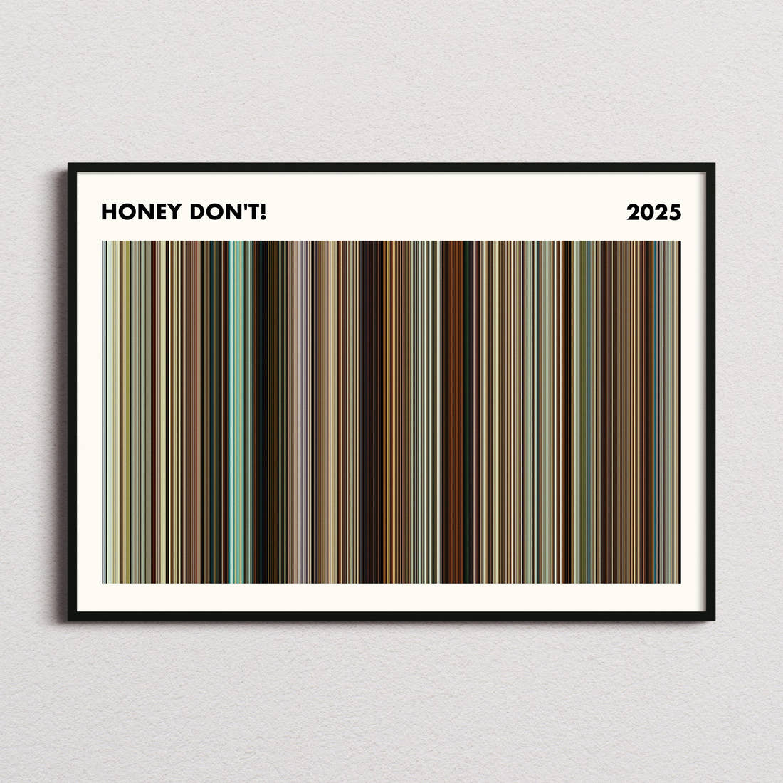 Honey Don't! Movie Barcode Poster - Simplified